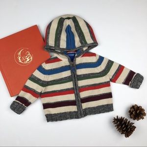 OshKosh B’gosh Striped Autumn Knit Sweater Jacket